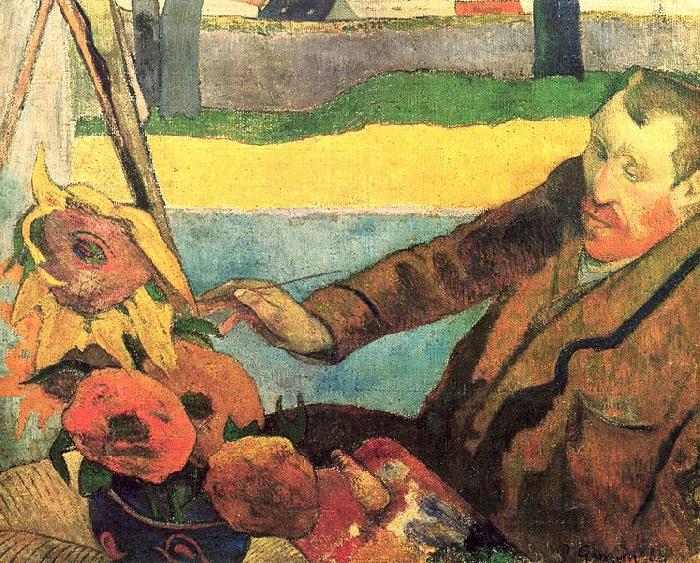Paul Gauguin Van Gogh Painting Sunflowers oil painting image